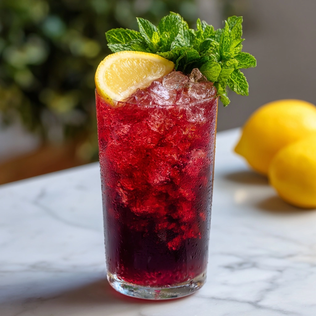 Cherry-Berry Iced Tea Recipe - Recipe Image