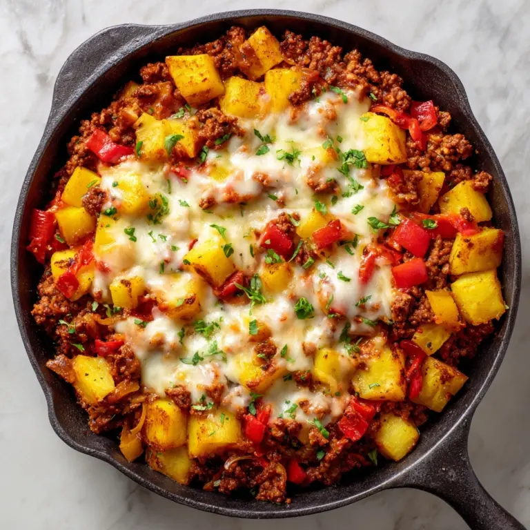 Mexican Ground Beef and Potato Skillet Recipe
