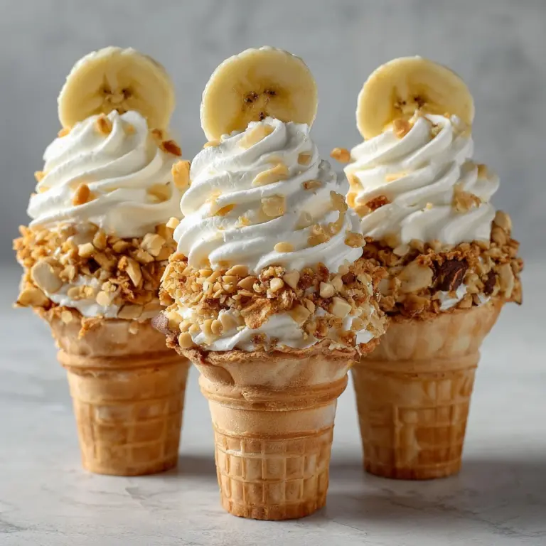 Banana Pudding Cheesecake Cones Recipe
