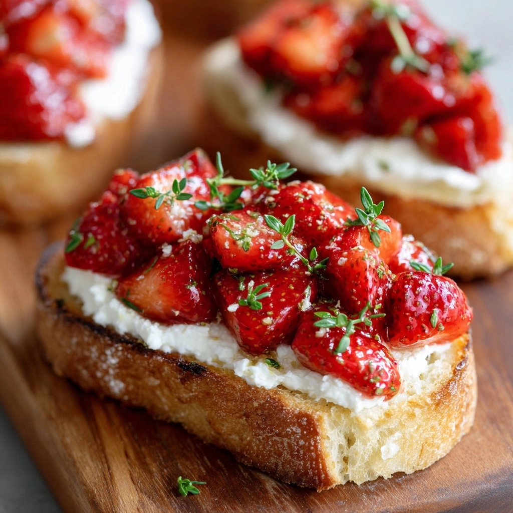 Roasted Strawberry Whipped Ricotta Toast Recipe - Recipe Image