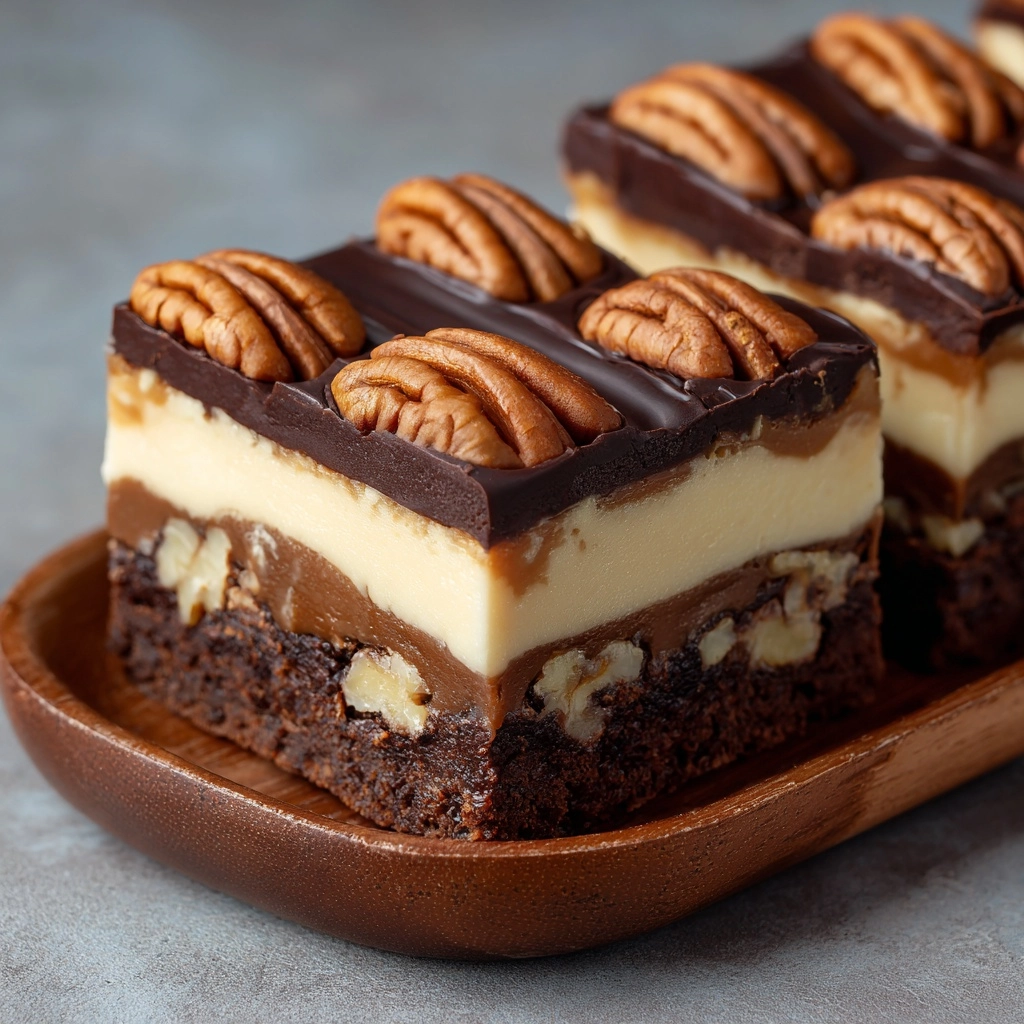 Brownie Pecan Pie Ooey Gooey Butter Cake Recipe - Recipe Image