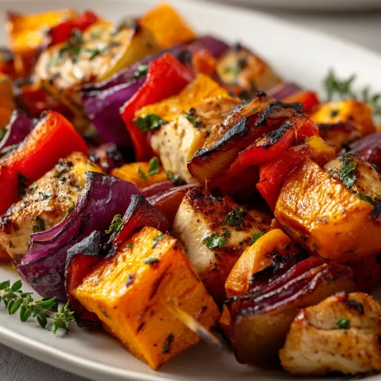 Chicken and Sweet Potato Kebabs Recipe