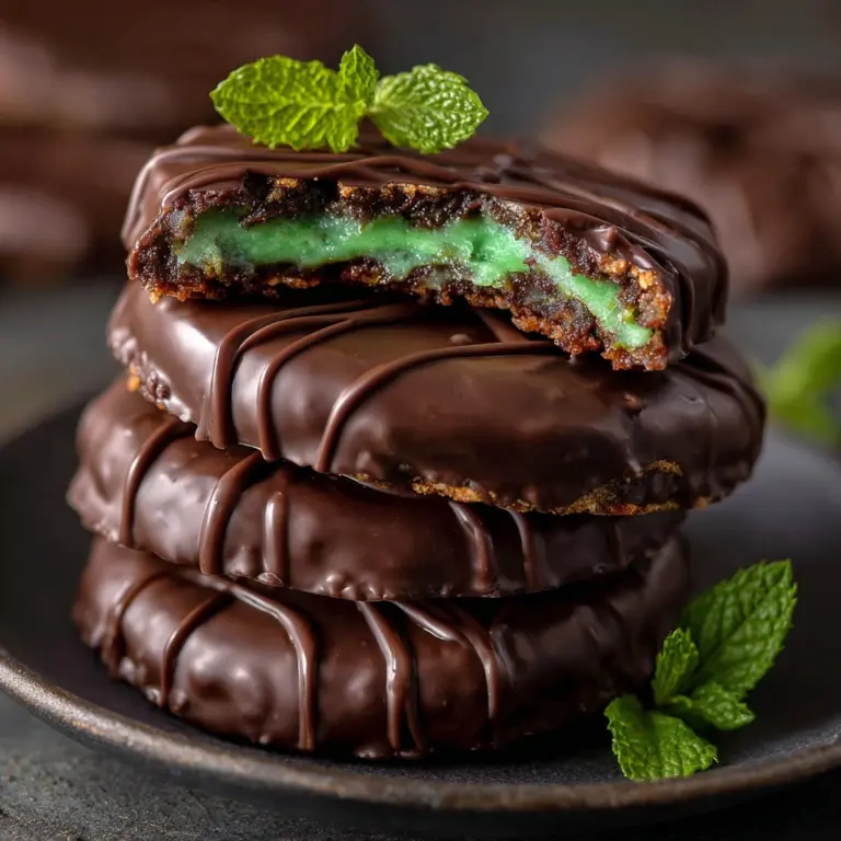 Fudgy Mint Chocolate No-Bake Cookies Recipe