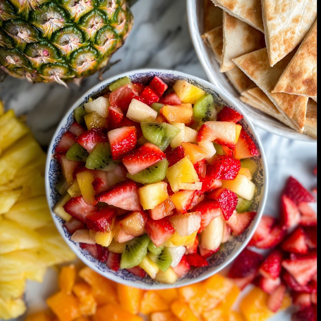 Fruit Salsa with Homemade Cinnamon Chips Recipe - Recipe Image