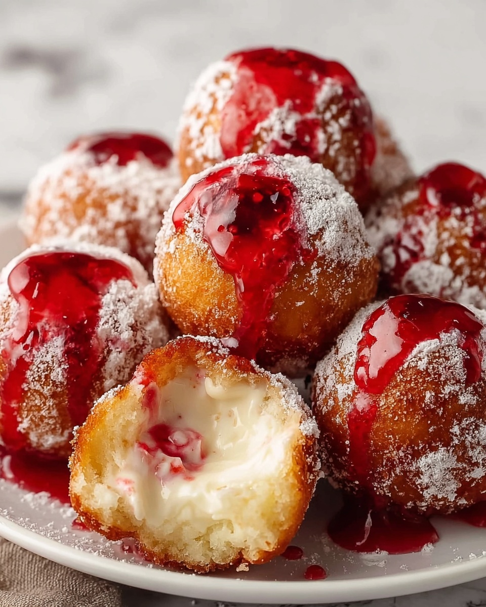 Strawberry Cheesecake Donut Holes Recipe - Recipe Image
