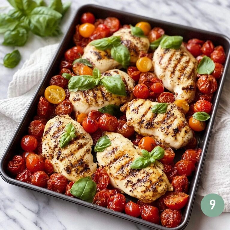 Sheet Pan Caprese Chicken Dinner Recipe