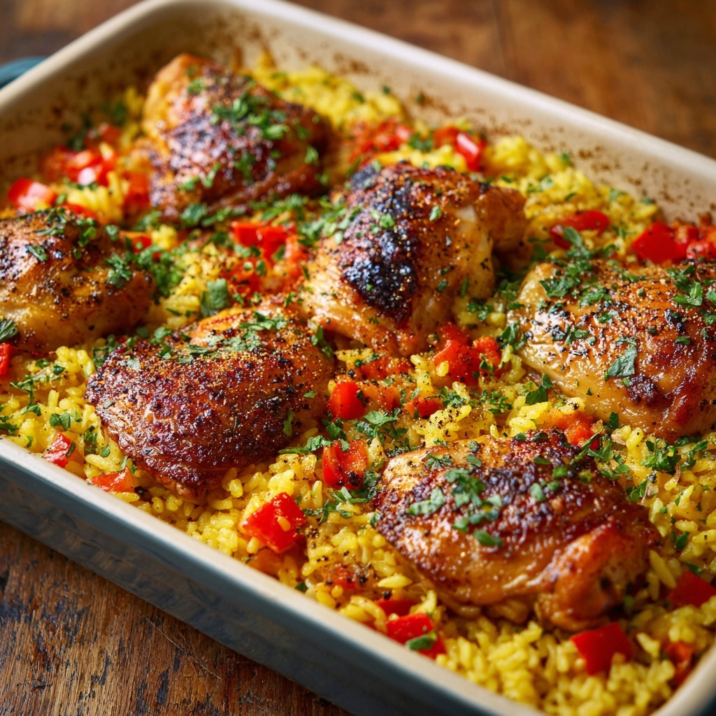 Italian Chicken Rice Casserole Recipe - Recipe Image