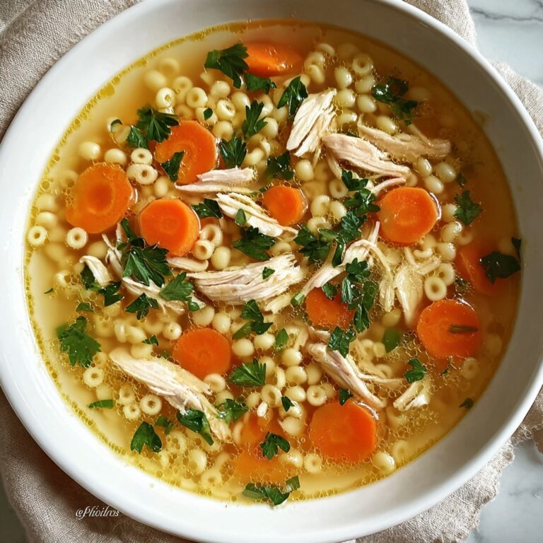 Comforting Chicken Pastina Soup for a Cozy Night In Recipe