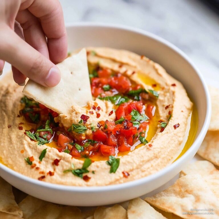 Roasted Red Pepper Hummus Recipe