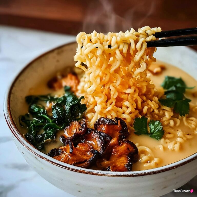 Vegan Creamy Mushroom Ramen Recipe