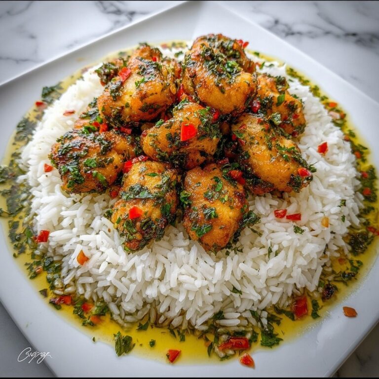 Chicken Scampi with Creamy Garlic Parmesan Rice Recipe