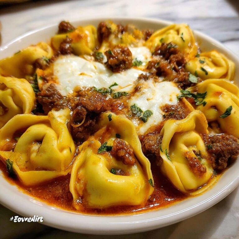 Cheesesteak Tortellini in Rich Provolone Sauce Recipe
