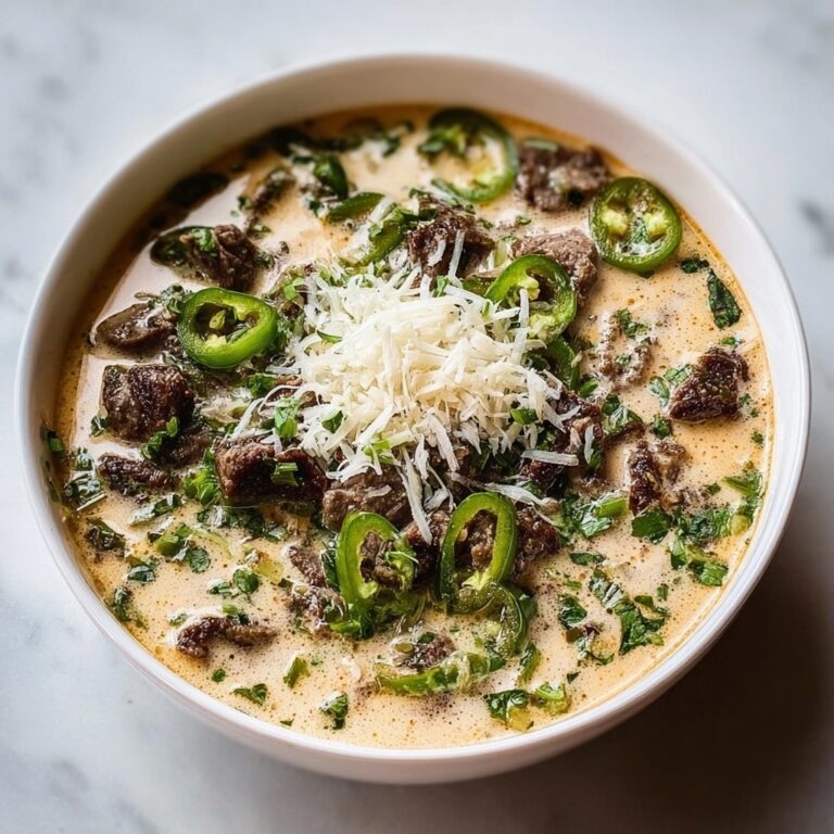 Creamy Philly Cheese Steak Soup Recipe