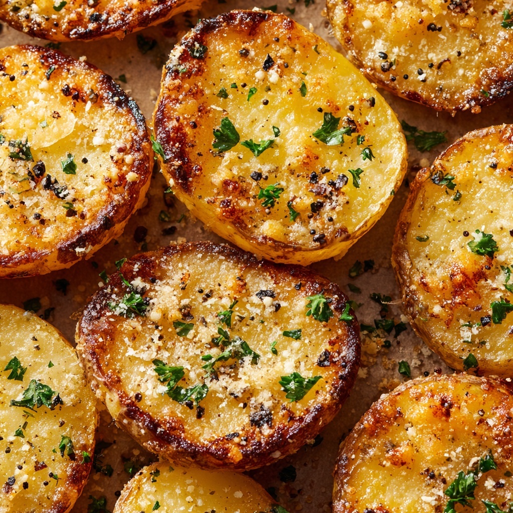 Mini Baked Parmesan Potato Rounds Recipe - Recipe Image