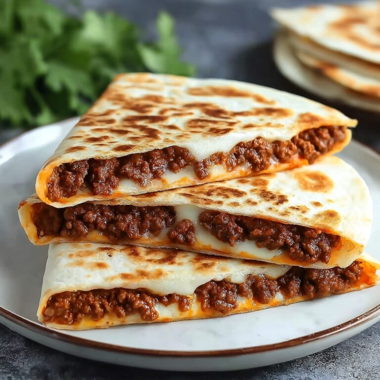 Cheesy Ground Beef Quesadillas Recipe