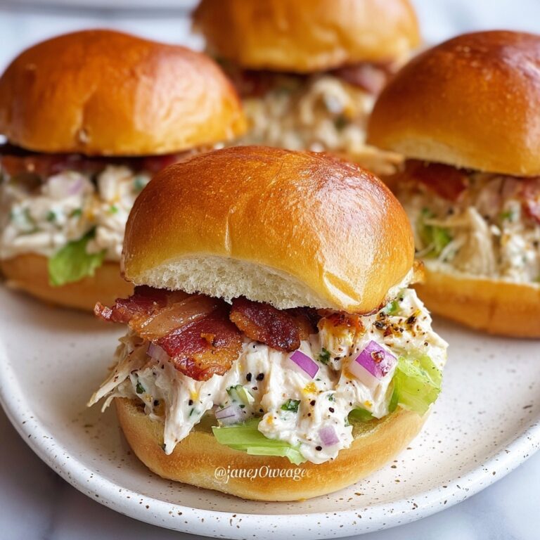 Bacon Ranch BBQ Chicken Sliders Recipe