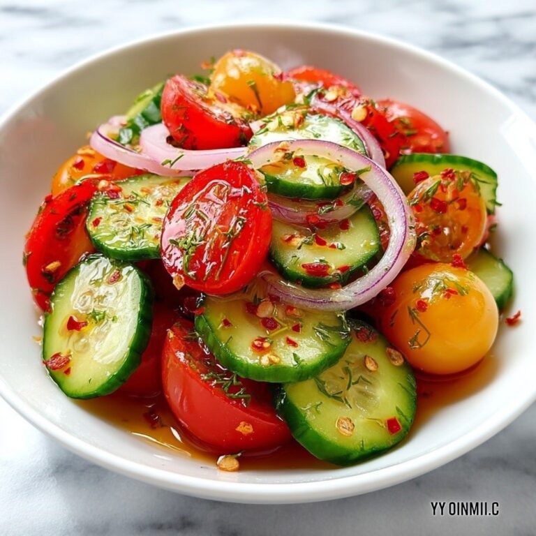 Marinated Cucumbers, Onions, and Tomatoes Recipe