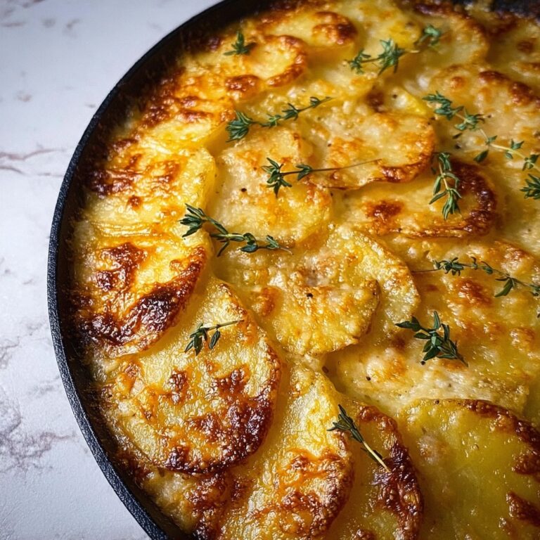 Crispy Parmesan and Gruyere Potato Gratin Recipe