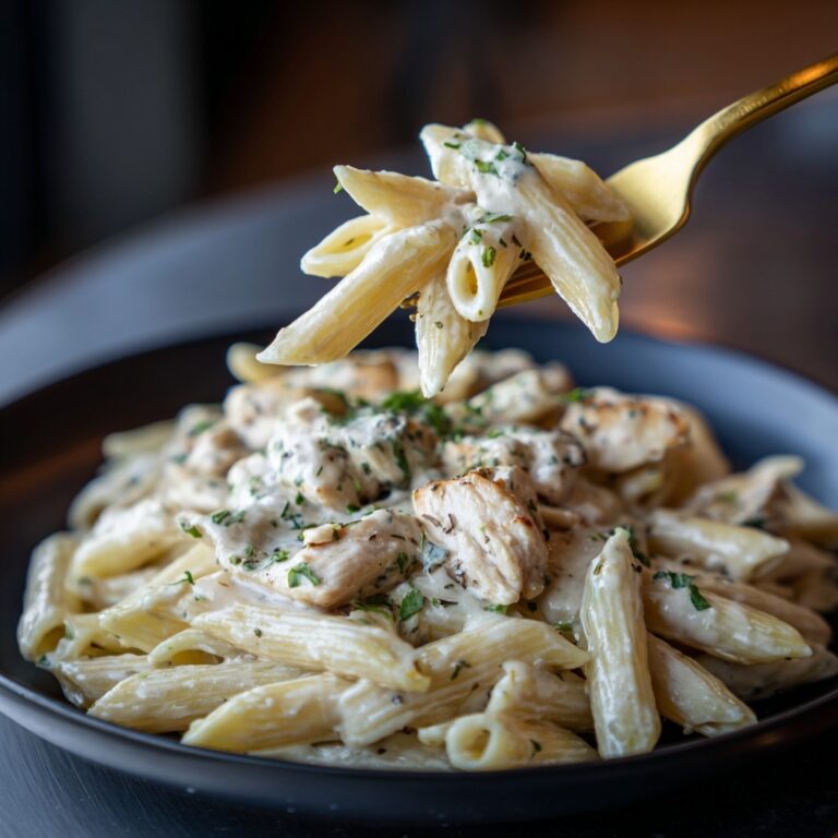 Slow Cooker Creamy Chicken and Penne Pasta Recipe