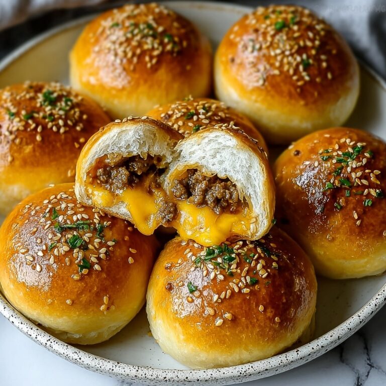 Juicy Garlic Parmesan Cheeseburger Bombs for Game Night Fun Recipe