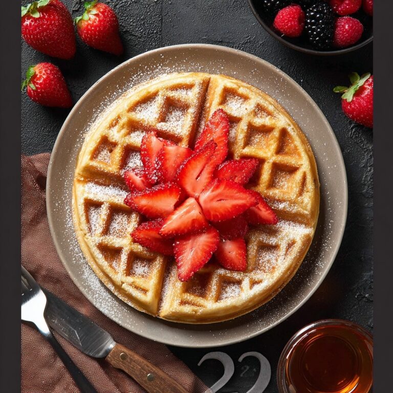 Overnight Yeast Waffles Recipe