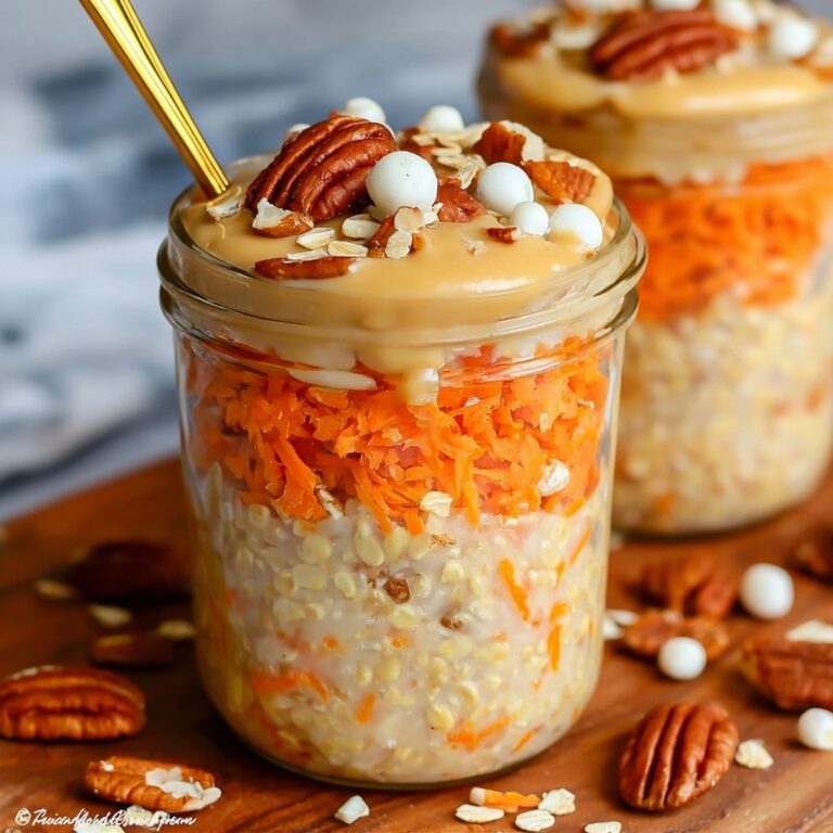 Carrot Cake Overnight Oats Recipe