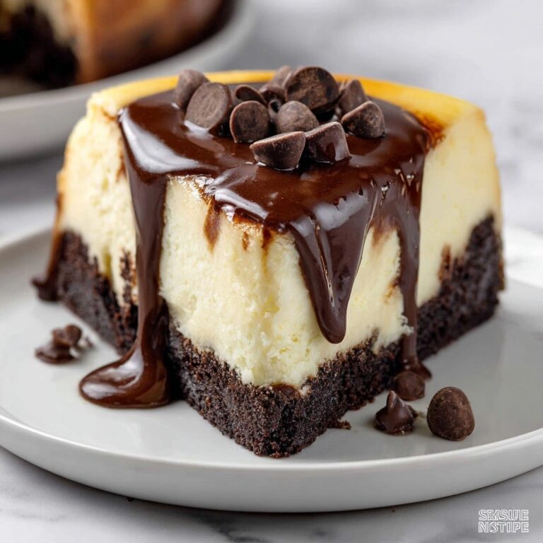 Fudgy Brownie Bottom Cheesecake Recipe