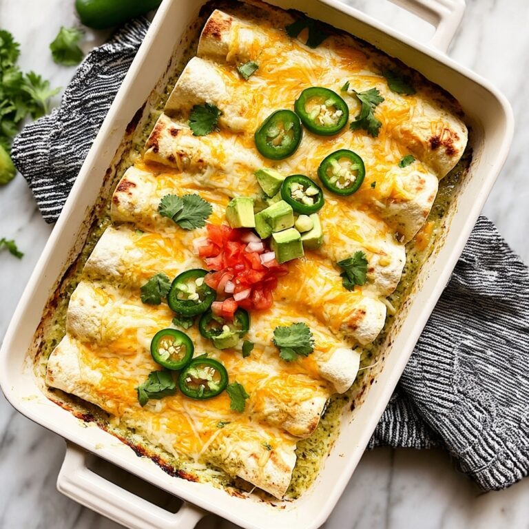 St. Patrick’s Day Easy Green Chicken Enchiladas Recipe